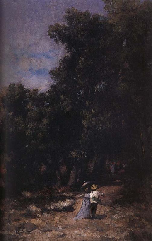Nicolae Grigorescu In the Woods of  Fontainebleau Germany oil painting art